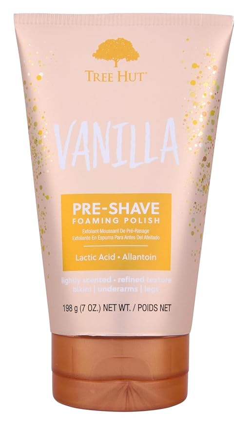 Tree Hut Vanilla Shave Prep Polish, Exfoliating & Smoothing Formula to Soften Skin and Prep for a Close, Comfortable, Hydrating Shave Care, 7 fl oz