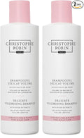 Christophe Robin Delicate Volumizing Shampoo With Rose Extracts for Thin, Fine, and Flat Hair 8.4 fl. oz (Pack of 2)