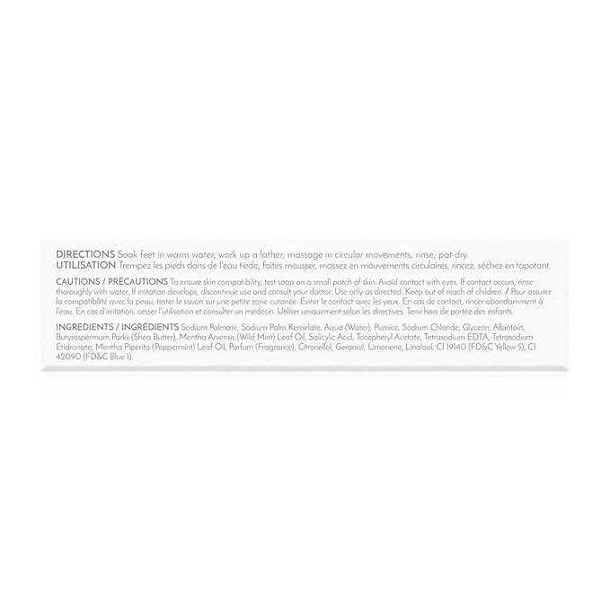 REVITALE Advanced Peppermint & Pumice Foot Scrub Soap – Exfoliating & Revitalising Bar for Feet