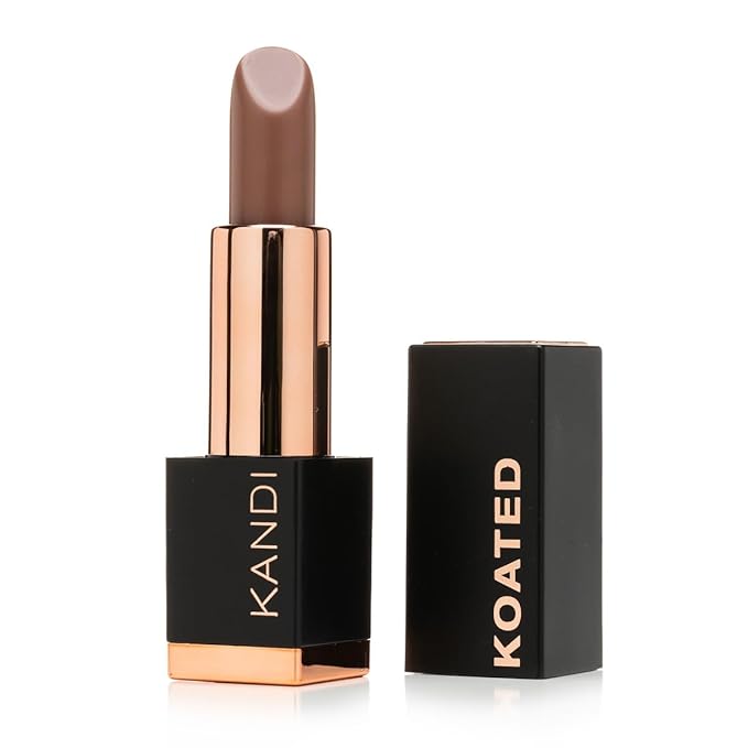 Kandi Koated Suede Matte Lipstick –Bohemian Cool Earthy Gray-Brown Tones –Highly Pigmented Long-Lasting Matte Lipstick for Women –Creamy Smooth Finish –Vegan, Cruelty-Free & Paraben-Free Beauty Makeup