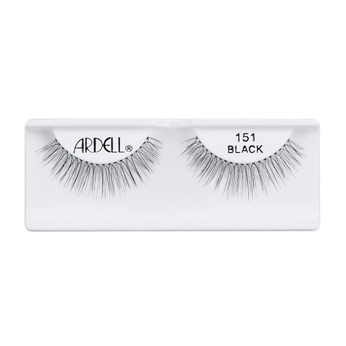 Ardell Soft Touch Lashes – Natural-Looking, Tapered Tip False Eyelashes, Full Volume, Easy Application, 151 Black (4 Pack)
