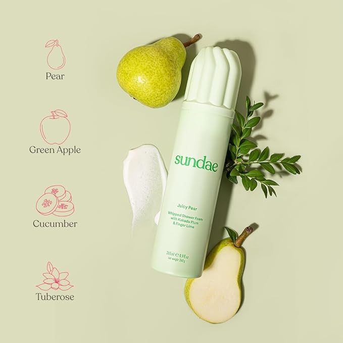 sundae Whipped Shower Foam Juicy Pear with Kakadu Plum & Finger Lime 8.9 oz. 365ml