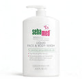 SEBAMED Sensitive Skin Face and Body Wash for Women and Men, pH 5.5, Mild Gentle Hydrating Cleanser, Hypoallergenic Body Wash, Dermatologist Recommended, 33.8 Fluid Ounces (1 Liter)