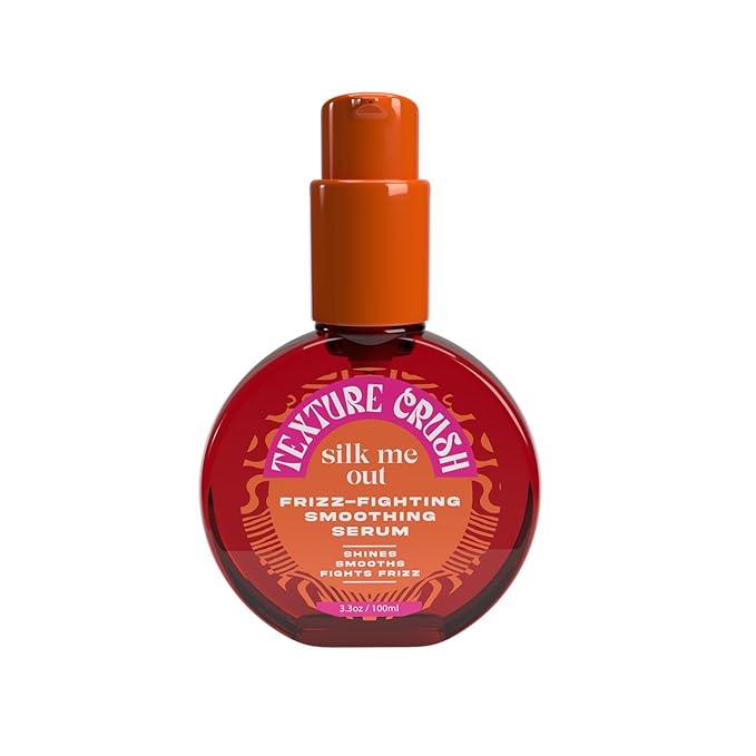 Silk Me Out Anti-Frizz Smoothing Serum-Boosts Shine & Humidity Resistant with Heat Protection & Frizz Control for Blow Outs Silk Presses- Lightweight formula for Textured, Natural Hair