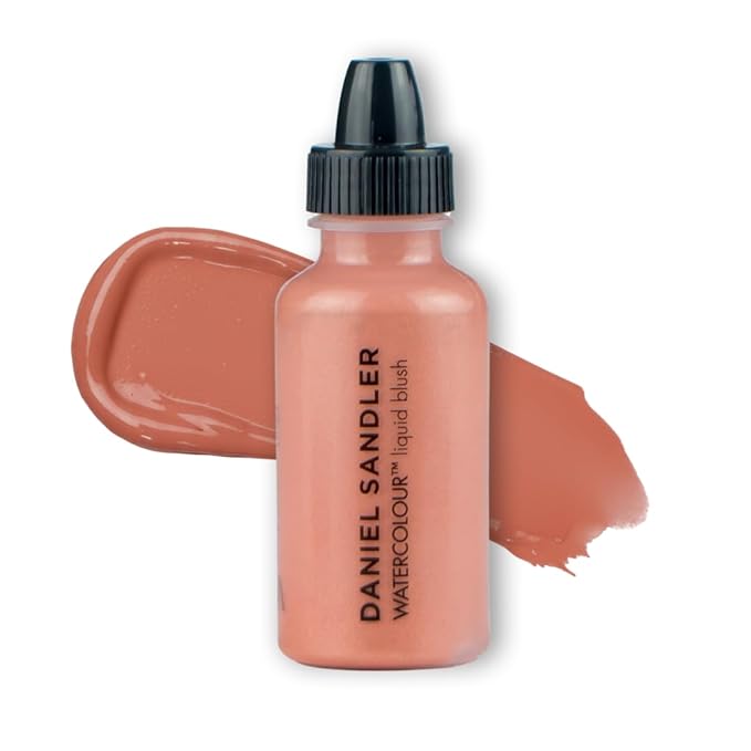 Daniel Sandler Watercolor Liquid Blush — Buildable, Blendable & Long-Lasting Liquid Blush for Cheeks, Lips, & Eyes — Lightweight & Water Resistant — For All Skin Types — Passion