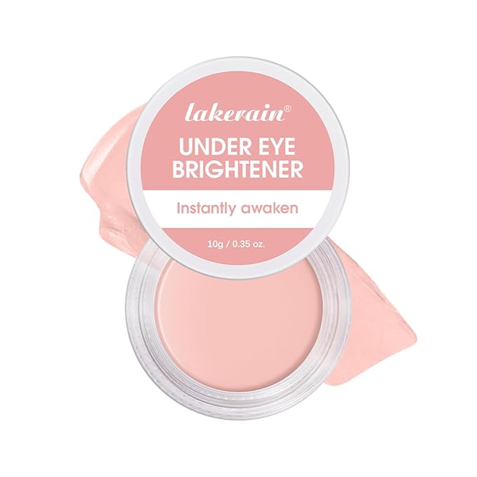 Under Eye Brightener & Concealer - Hydrating Color Corrector for Dark Circles, Lightweight Undereye Brightening Cream with Hyaluronic Acid & Shea Butter, Smooth & Blendable (Light Rose, 1)