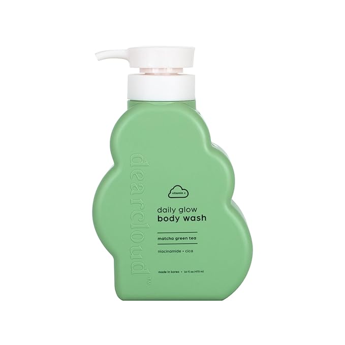 dearcloud Silky Glow Deluxe Body Care Set - Body Lotion + Body Wash - Hyaluronic Acid, Amino Acids, Niacinamide & Vitamin C Self Care Gift Set (Matcha Green Tea)