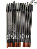Nabi 12 Pieces, 12 Colors Eye & Lip Liner (BROWN, 7.5)