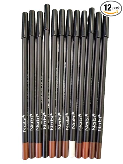 Nabi 12 Pieces, 12 Colors Eye & Lip Liner (BROWN, 7.5)