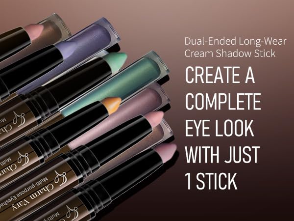 2-in-1 Eye Shadow & Liquid Eyeshadow, Waterproof Cream Eye Makeup Crayon Long Lasting Shimmer Glitter Gold Eye Brightener for Mature Women(06 GREEN)