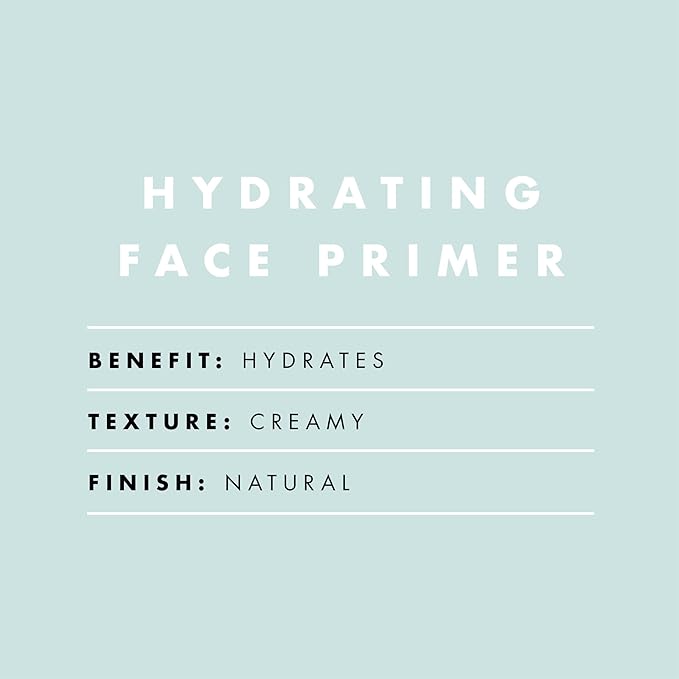 e.l.f. Hydrating Face Primer, Moisturizing Makeup Base, Smooths Pores & Fine Lines, Long-Lasting Wear, Preps Skin for Foundation Application, Large