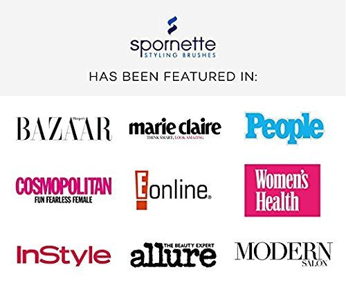 Spornette Boar Bristle Hair Brush for Women - Porcupine 2.75 Inch Brush with German Boar and Nylon Bristles for Detangling, Straightening & Smoothing - For All Hair Types
