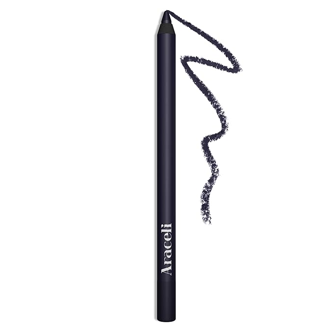 Araceli Beauty Gel Pencil Eyeliner – Water Resistant & Smudge-Proof, Long-Lasting Eye Makeup for Precision Lining & Bold Navy Color