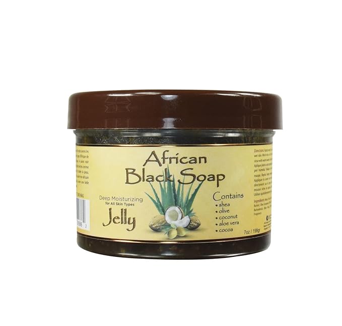 OKAY African Black Soap Jelly Antiseptic Wash – Acne & Blemish Cleanser for Face & Body, Helps with Dark Spots & Uneven Skin Tone, Sulfate, Silicone & Paraben Free, For All Skin Types, 7oz / 198g
