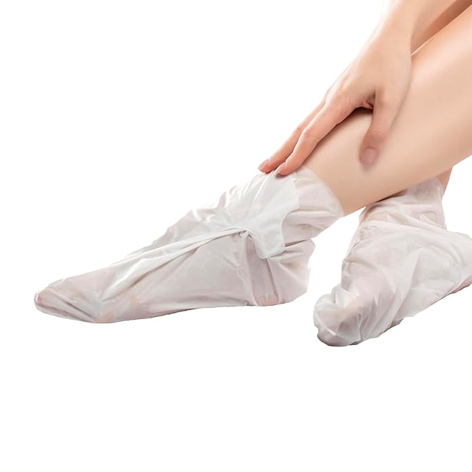 Lavender Foot Peel Mask, 4 Pairs, 60 Minute Treatment, Exfoliating and Hydrating