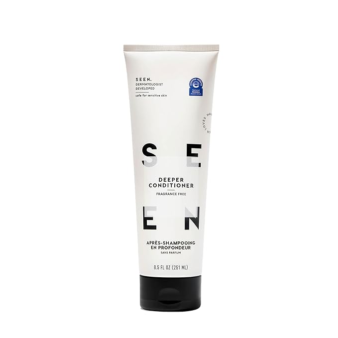 SEEN Deeper Conditioner, Fragrance Free – Non-Comedogenic Hair Deeper Conditioner – Dermatologist-Developed – Safe for Sensitive, Eczema & Acne Prone Skin