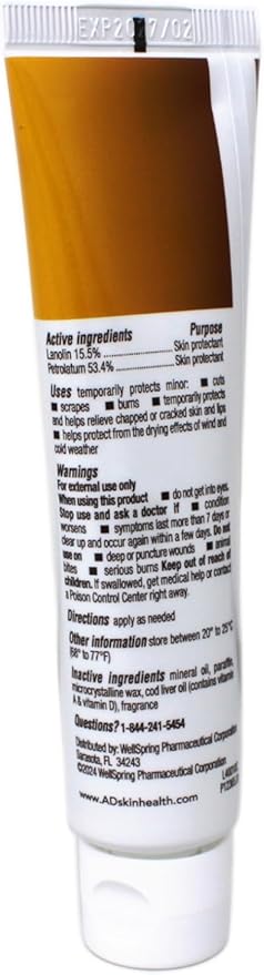 A+D First Aid Ointment, Multipurpose Dry Skin Moisturizer and Skin Protectant, 1.5 Oz (Pack of 3)