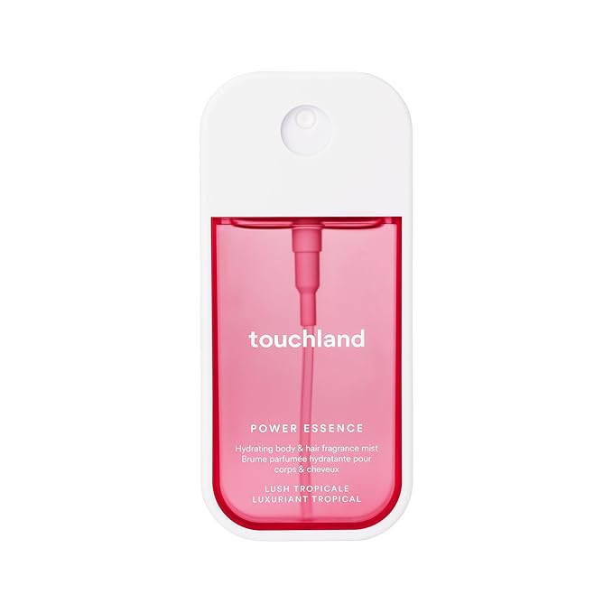 Touchland Hydrating Body & Hair Fragrance Mist – Lush Tropicale – 2 FL OZ Travel Size Perfume Spray – Notes of Dragon Fruit, Apple Blossoms and Papaya
