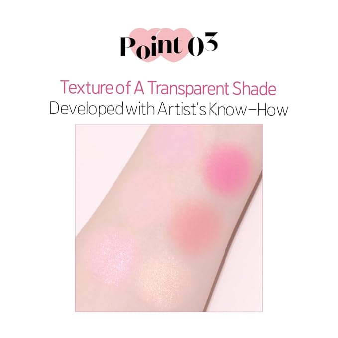 ETUDE Heart Pop Duo Blush, Pink & Purple Cheek Colors, Natural Glow & Glossy Finish, Lightweight Layering Formula, Korean Makeup Artist Collab, Compact 0.2 oz – Envy pale