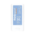 Thinksport SPF 30 Sport Sunscreen Stick with Zinc Oxide, 0.64 oz – Safe, Natural, Water Resistant Sunscreen Stick – Mineral UVA/UVB Sun Protection – Reef Safe Sunscreen