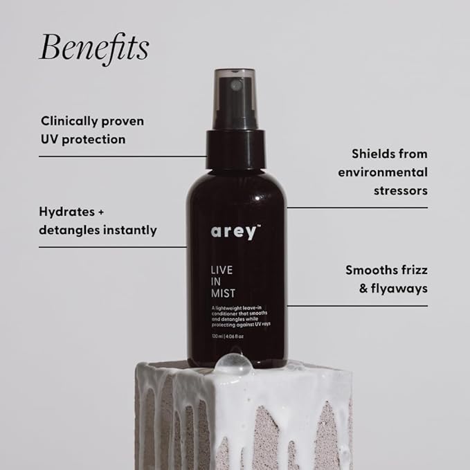 Live In Mist® Leave-In Conditioner | The Sunscreen of Haircare™ | Hydrate, Detangle & Protect | Raspberry Seed Oil for UV Protection | Black Spruce Extract for Color Preservation | Sulfate-Free (4 oz)