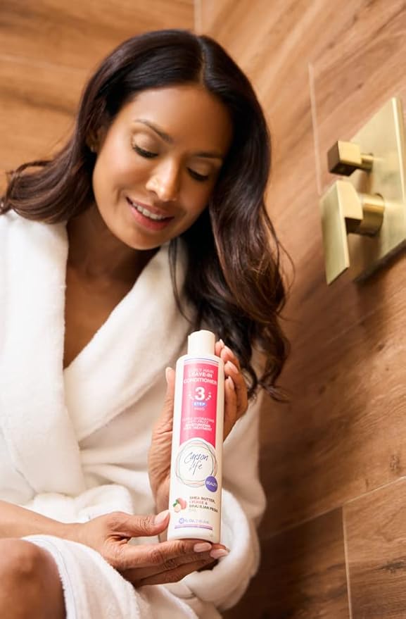 Carson Life Leave In Conditioner For Curly Hair Paraben and Sulfate Free - 10 Oz - Designed For Curly & Wavy Hair - Shea Butter For Hydration, Fighting Frizz & Restoring Curls (Single)