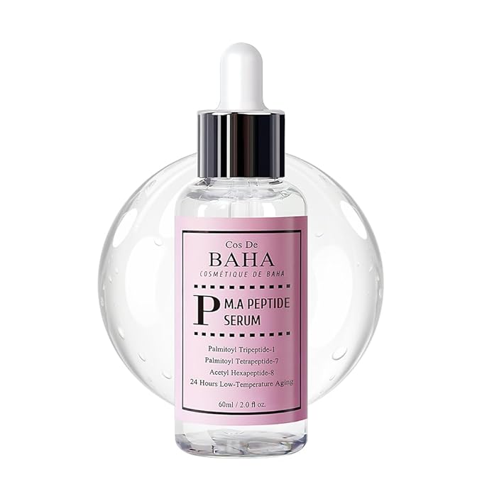 Peptide Complex Facial Serum with Matrixyl 3000 & Argireline for Face/Neck - Deep Wrinkles, Heals and Repairs Skin for Face, 2 Fl Oz (60ml)