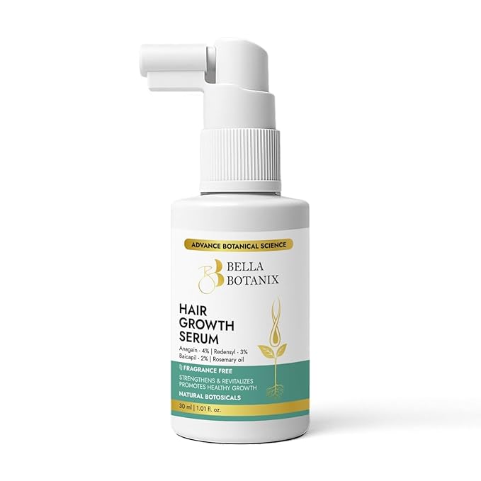 Hair Growth Serum with Redensyl, Anagain & Baicapil – Anti Hair Loss, Hair Fall Control, Rosemary Scalp Serum, Fragrance Free for Men & Women, 30 ml
