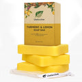 3 Pack Lemon & Turmeric Soap Bar for Dark Spots - Powered by Kojic Acid & Vitamin C and Deeply Moisturizing with Shea Butter - SLS Free
