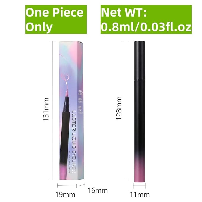 waterproof eyeliner metallic satin finish liquid eye liner pencil colorful high pigmented Blue