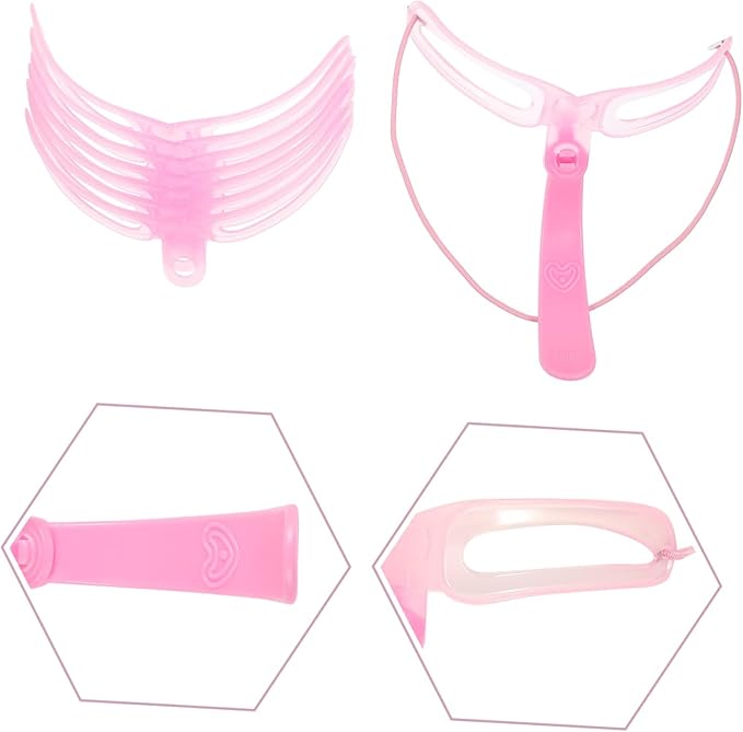 Eyebrow Stencils, Eyebrow Template, Eyebrow Shaping Kit, 8 Styles Reusable Eyebrow Stencil with Handle and Strap, Washable