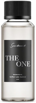 Scentiment The One Diffuser Oil – Smoky Leather & Sandalwood – Warm, Spiced Luxury Hotel Scent – Cardamom, Lemon & Cinnamon Fragrance Oil – 4.06 fl oz (120 mL)