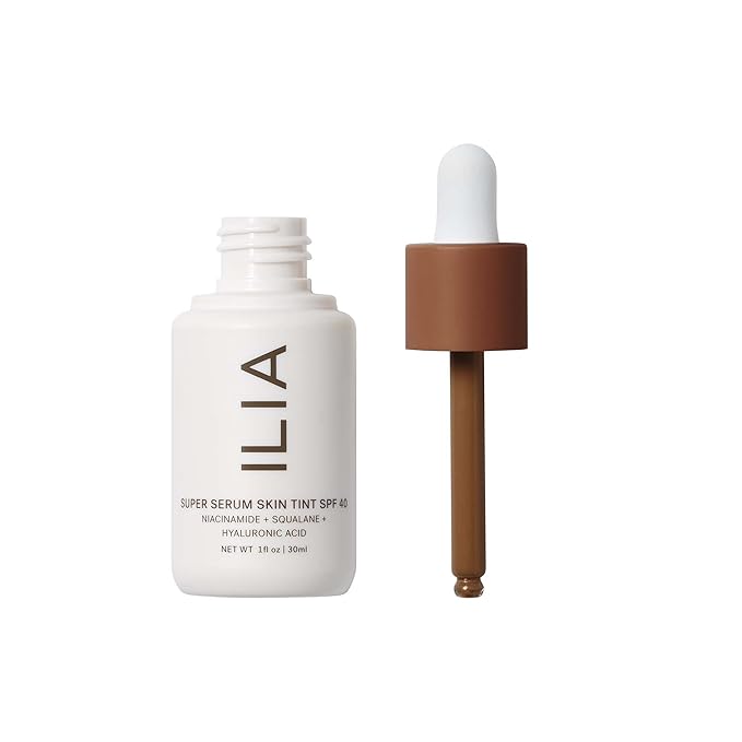 ILIA - Super Serum Skin Tint SPF 40 | Non-Comedogenic, Vegan, Lightweight to Help Against Blue Light, + Pollution while Hydrating, Smoothing, + Refining (Porto Covo ST15, 1 fl oz | 30 ml)