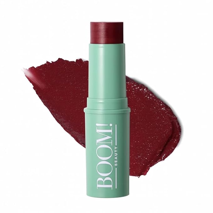 Boomstick Color® All-in-One Cream Blush for Cheeks, Eyes & Lips, Long Wearing, Blendable Makeup Blush Stick for Mature Skin, Cruelty Free Lip Cheek Tint with Skincare Benefits, Cindy Joseph (Berry)