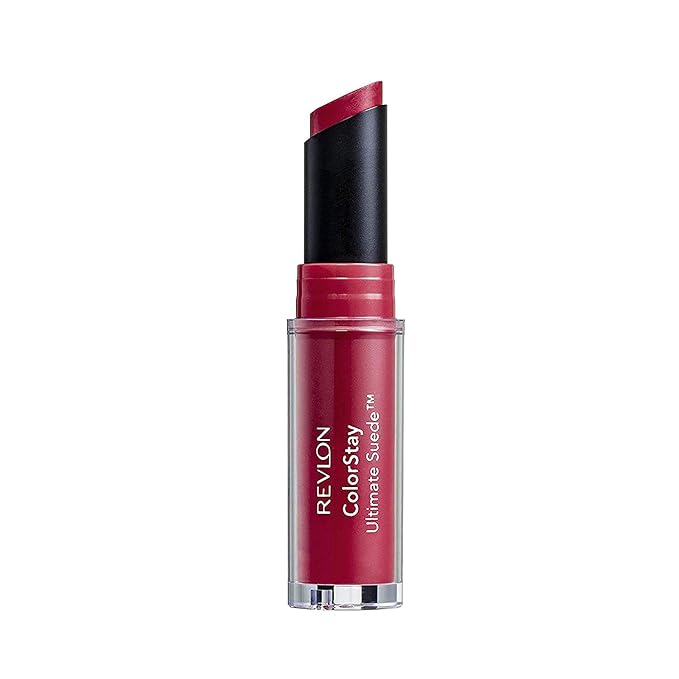 REVLON Lipstick, ColorStay Ultimate Suede Lipstick, High Impact Lip color with Moisturizing Creamy Formula, Infused with Vitamin E, 075 Cruise Collection, 0.09 Oz