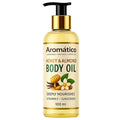 Aromatico Honey & Almond Mini Body Oil for Women. Dry Skin-Deep Hydration Formula for Glowing Skin in the Winters. Non-Sticky Texture, for Daily Use after Bath. Cozy & Creamy Fragrance - 4 fl Oz