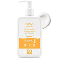 Aravi Organic Oil-Free Body Sunscreen Lotion SPF 50 | (In-Vivo) Dermatologically Tested | Travel Size | Broad Sprectum, UVA/UVB & Blue Light Protection | Zinc Oxide & Titanium Dioxide | 6.76 Fl Oz