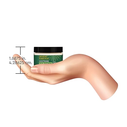 Desert Essence Organic Tea Tree Oil Skin Ointment - 1 Fl Oz - Pack of 4 - Jojoba & Lavender Essential Oils - Vitamin E - Sweet Almond Extract - Moisturizer For Dry Skin, Skin Irritations, Cuticles