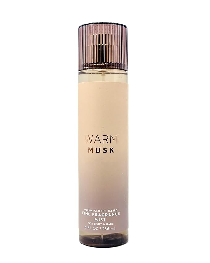Bath and Body Warm Musk Fine Fragrance Mist 8 fl oz / 236 ml Fragrance notes: smooth vanilla, whipped musk and cozy amber