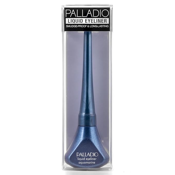 Palladio Liquid Eyeliner, Highly Pigmented and Waterproof, For Intense Eye Definition, Smear-proof Eyeliner Liquid, Includes Easy Grip Wand and Felt Tip Applicator, Aquamarine