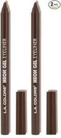 L.A. COLORS Gel Eyeliner, Black Brown CP640 (Pack of 2)