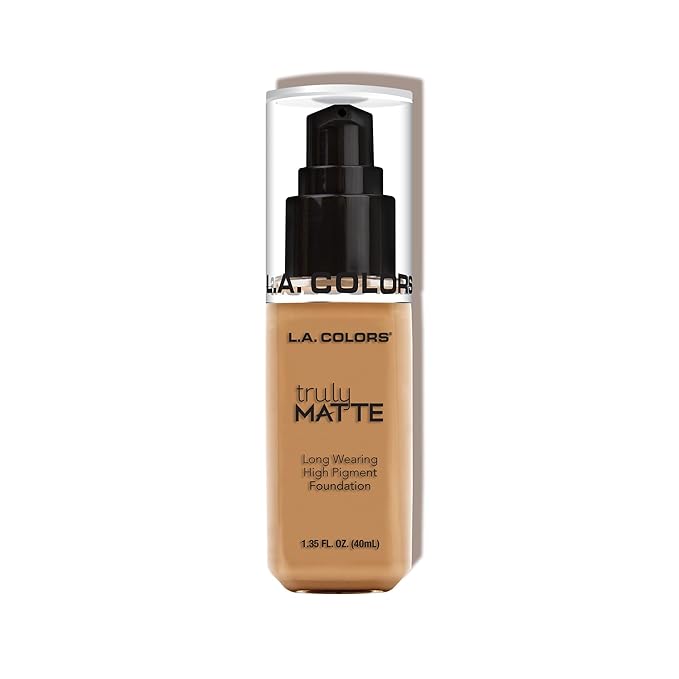 L.A. COLORS Truly Matte Foundation, Warm Honey CLM358