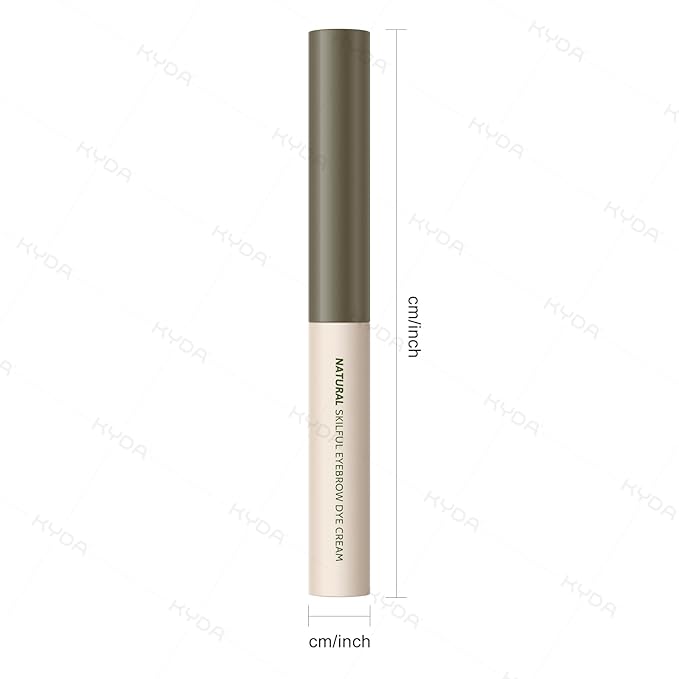 KYDA 2 Pcs Tinted Eyebrow Cream, Ultra-Fine Brush Tinted Brow Gel, Waterproof Smudgeproof Eyebrow Mascara, Long Wear, Natural Brow Makeup without Clumping, Cold Grey