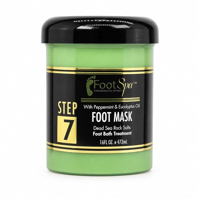 Foot Repair Mask - Dual-Action Cosmeceutical Treatment that Regenerates Skin from Within to Heal Painful Fissures and Provide Spa-Quality Cooling Relief - 16 oz