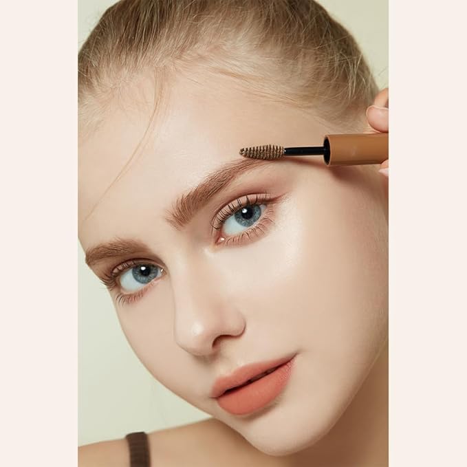 ETUDE Color My Brows Big Size, Brow Mascara, 3D Natural Coloring, Beeswax & Carnauba Wax, Moisturizing Brow Care, Eyebrow tint, Soft Gel Texture, Korean Makeup, Beauty, Rich Brown (0.304 Fl Oz)