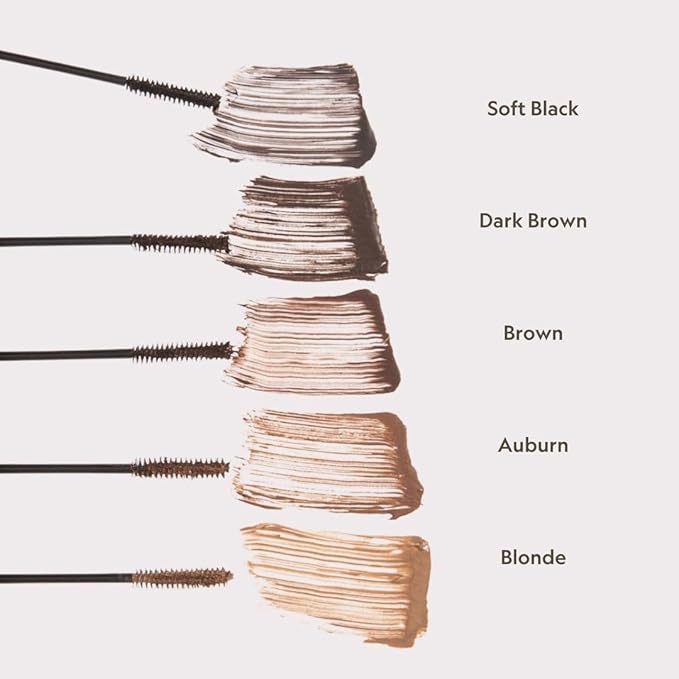 YENSA Brows On Brows Super Defining Tinted Eyebrow Gel - Long-Wear Shaping Eye Brow Gel with Superfoods for Color & Thickness - Combs, Shapes & Locks Eyebrows into Place - Soft Black (0.17 oz)