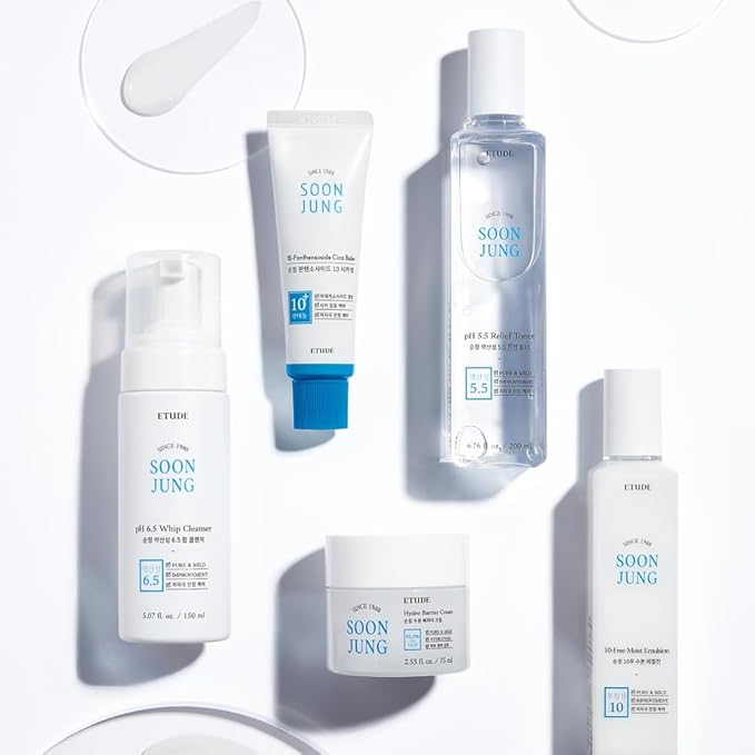 ETUDE SoonJung Hydro Barrier Cream, Face Moisturizer for Sensitive Skin, 92.2% Hydrating Ingredients, Low pH Level 5.5, Dermatologically Tested, Panthenol, Madecassoside, Korean Skin Care (2.53 Fl Oz)
