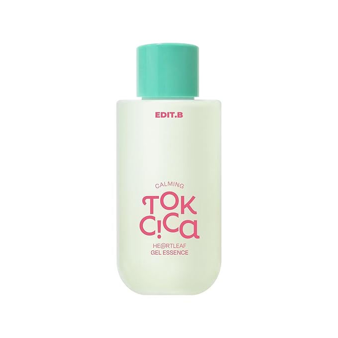 Calming Tok Cica Heartleaf Gel Essence, Cooling & Hydrating Facial Essence for Sensitive Skin, Lightweight Soothing & Relief Moisturizer, Korean Daily Skin Care (1.69 fl.oz / 50ml)