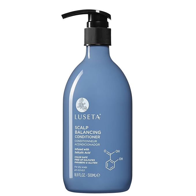 Luseta Scalp-Balancing Conditioner Set for Women, Reducing Build-up with Salicylic Acid, Anti-Dandruff Conditioner for Men, Clarifying Refreshin