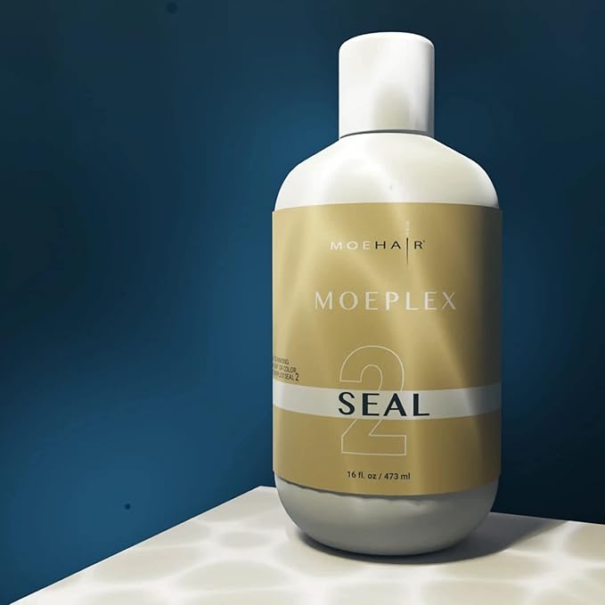 Moehair Moeplex Seal | Repairs Bleach And Post Hair Color Damage I Professional Hair Bleach and Coloring Developers for Hair Color Lightening I Suitable For Color Treated Hair, 16 Fl Oz